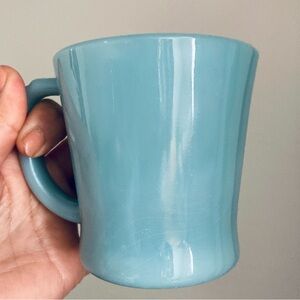 Fire King Turquoise Blue D Handle Mug 1956-58 Vintage RARE